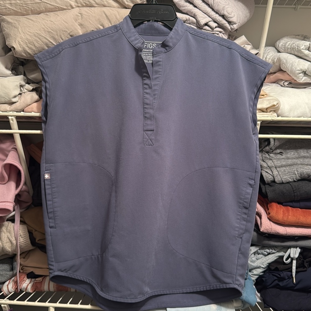 Figs Rafaela scrub top - space navy - xxs